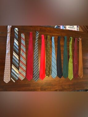 Assorted Vintage Men's Neckties - Multi-Color Classic Styles